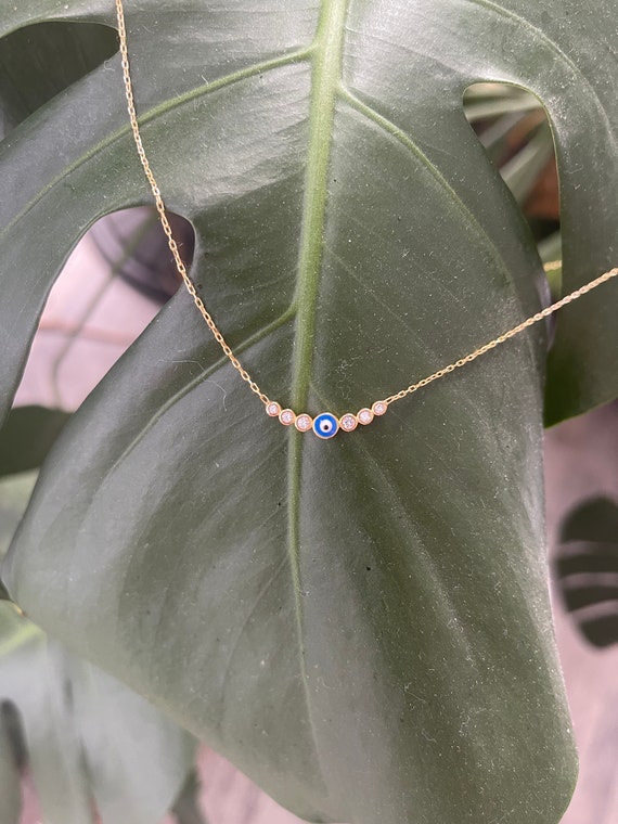 Collier barrette diamants zircone diabolique/Collier barrette