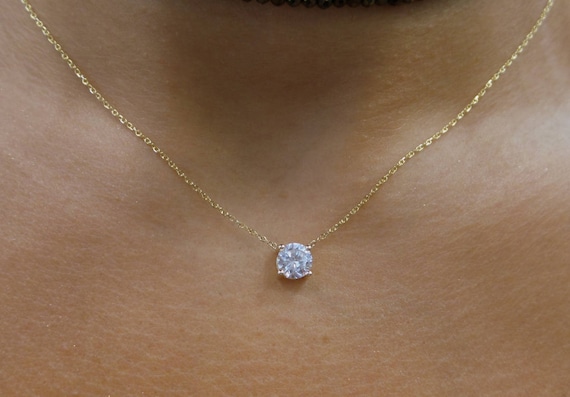 Cz American diamond Necklace with Earrings