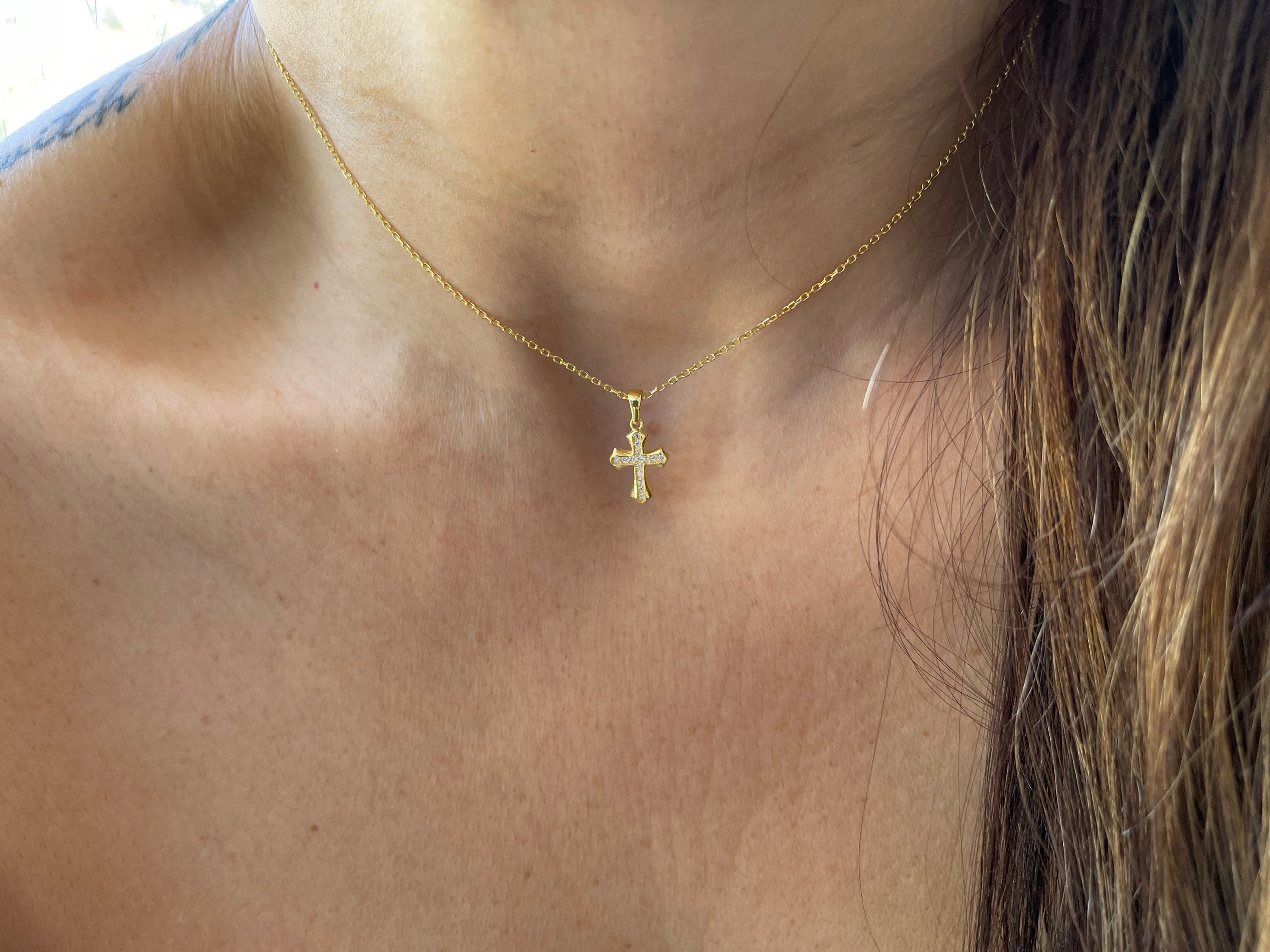 ネックレス・ペンダント Mini Screwd Cross Necklace #7721 韓国 NUMBERING】#7721 Mini Screwdriver Cross Necklace