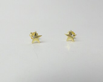 Star Earrings / Gold Star Earrings / Dainty Star Earrings / Diamond Cz Star Earrings / Celestial Star Earrings