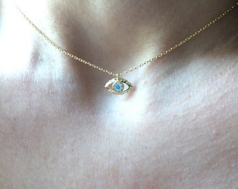 Evil Eye Necklace /  Gold Evil Eye Necklace / Turquoise Evil Eye Necklace / Cz Evil Eye / Protection Necklace / Kabbalah Jewelry