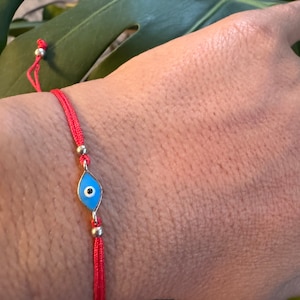 Evil Eye Bracelet / Silver Evil Eye Bracelet /  Sterling Silver Evil Eye Bracelet / Minimalist Evil Eye Bracelet / Protection Bracelet