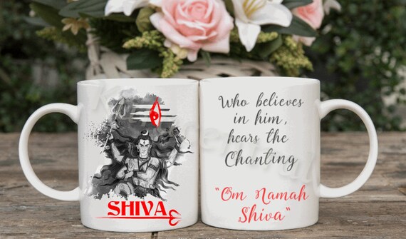 Lord Shiva Mug Custom Om Namah Shiva Coffee Tea Cup Hindu Etsy