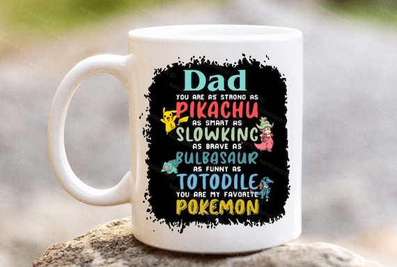 Taza Pokémon del Día del Padre, regalo de Pokémon para papá de los