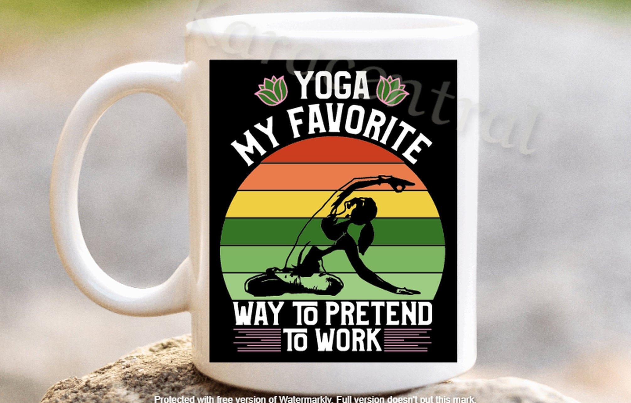 Novedad Yoga taza de café para ella yoga mi manera