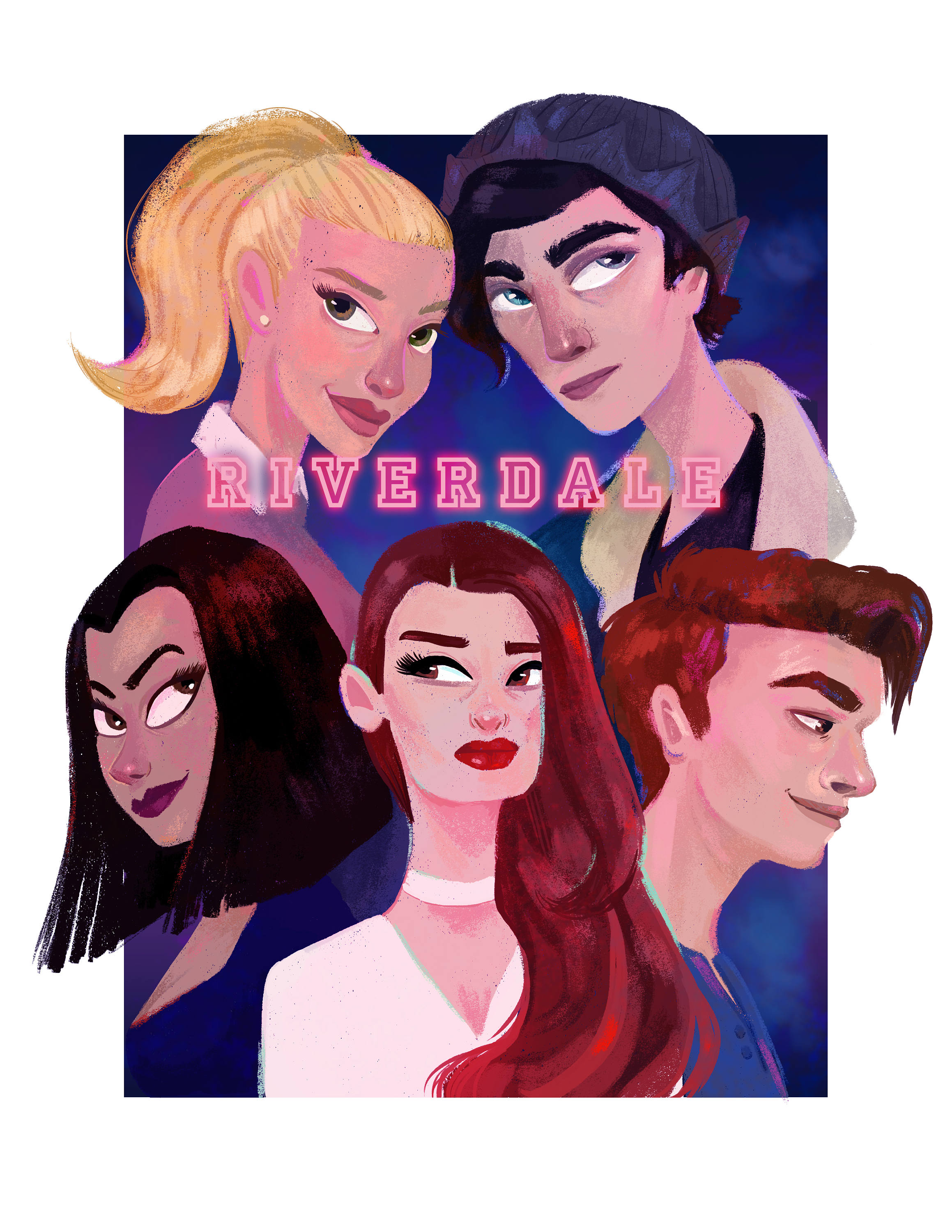 Riverdale Art / Betty et Jughead / Bughead / Archie et | Etsy