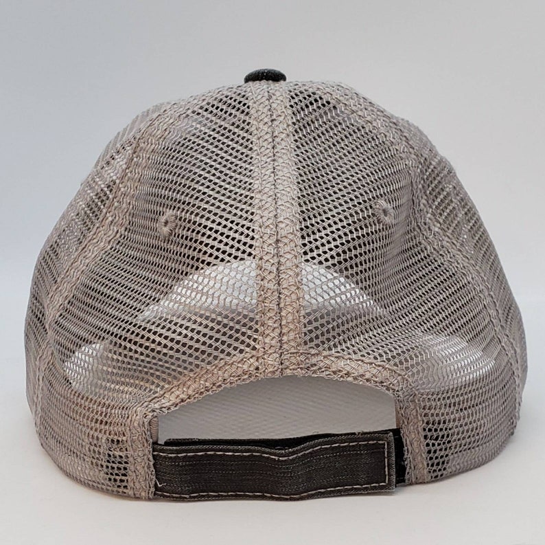 Rodan and Fields, hat, RF, cap, trucker hat, womens hat, mesh hat,, mesh, black, distressed, RF image 4