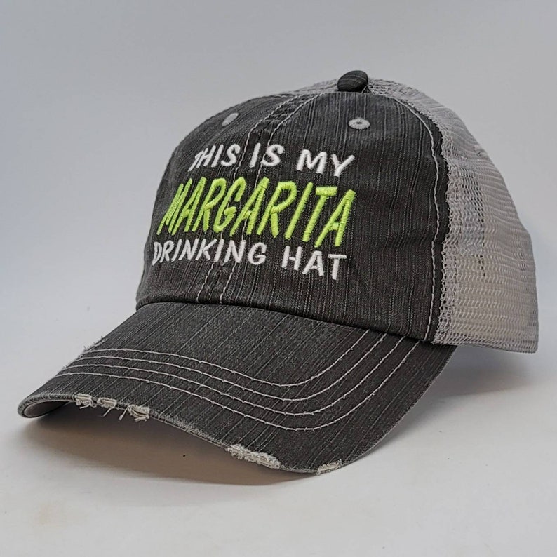Margarita margarita drinking hat low profile distressed Etsy