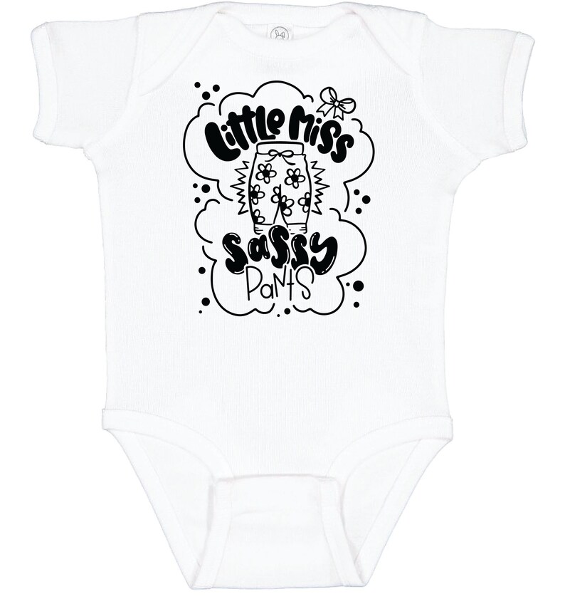 Little Miss Sassy Pants Onesie multiple colors 0-24mo