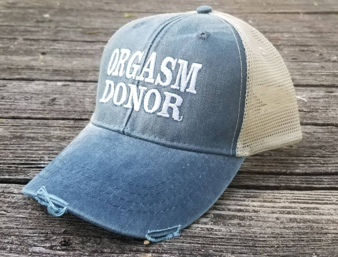 Orgasm Donor Funny Adjustable Trucker Hat Cap 