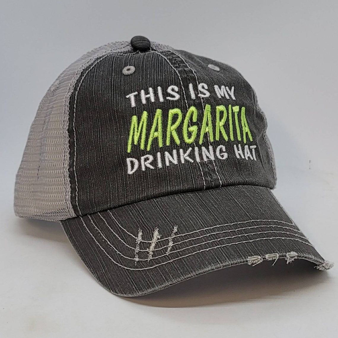 Margarita margarita drinking hat low profile distressed Etsy