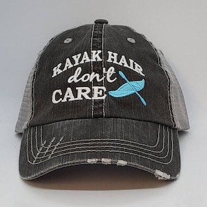 Kayak, kayak hair don't care cap, blue kayak