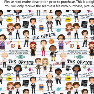 L'ufficio, Dunder Mifflin, Commedia, Divertente digitale, Senza soluzione di continuità, Pronto per la stampa, Sfondo, JPG
