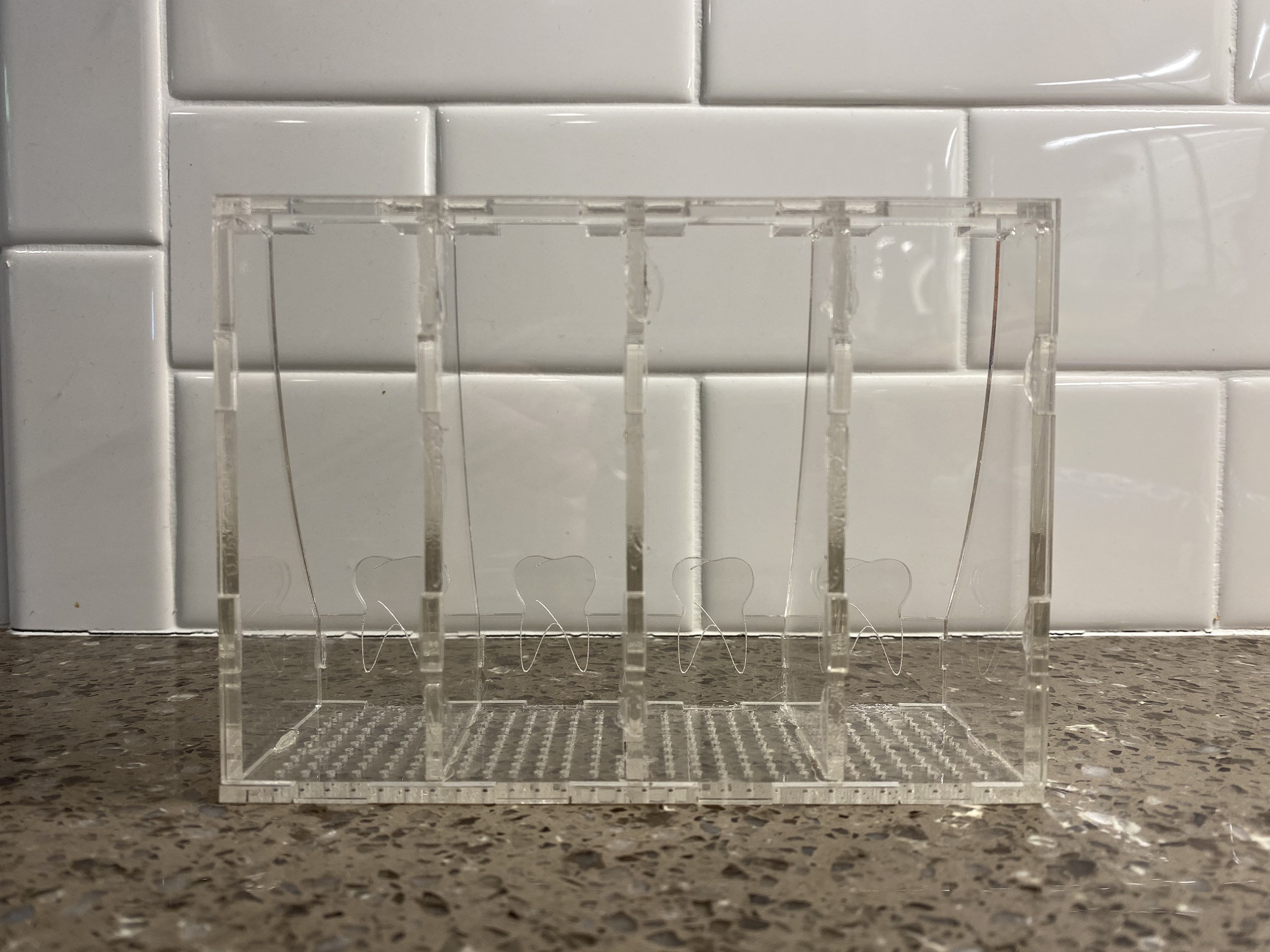 Toothbrush Holder Quip Laser Cut File SVG 4 Toothbrush Etsy Canada