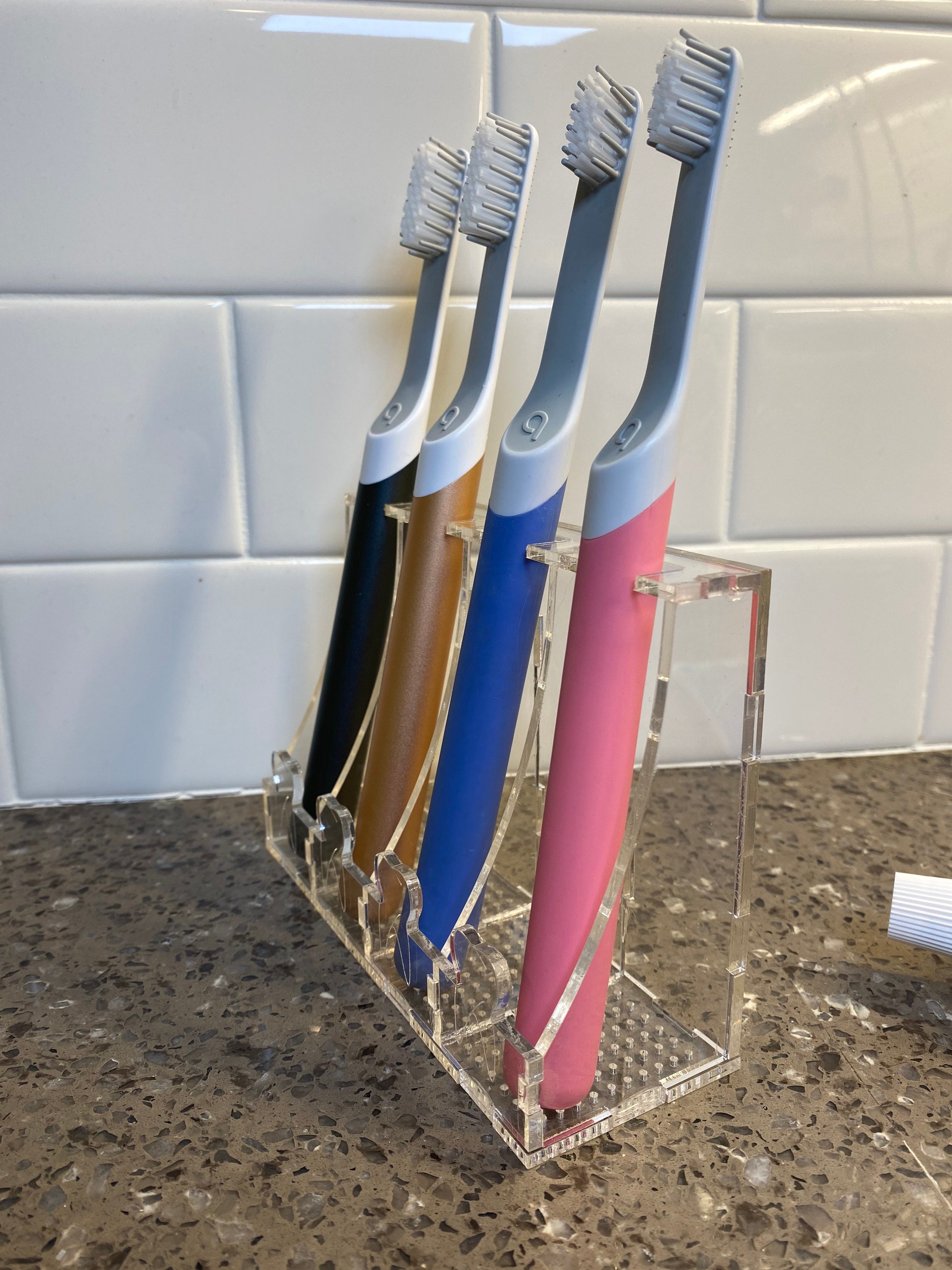 Toothbrush Holder Quip Laser Cut File SVG 4 Toothbrush Etsy Canada
