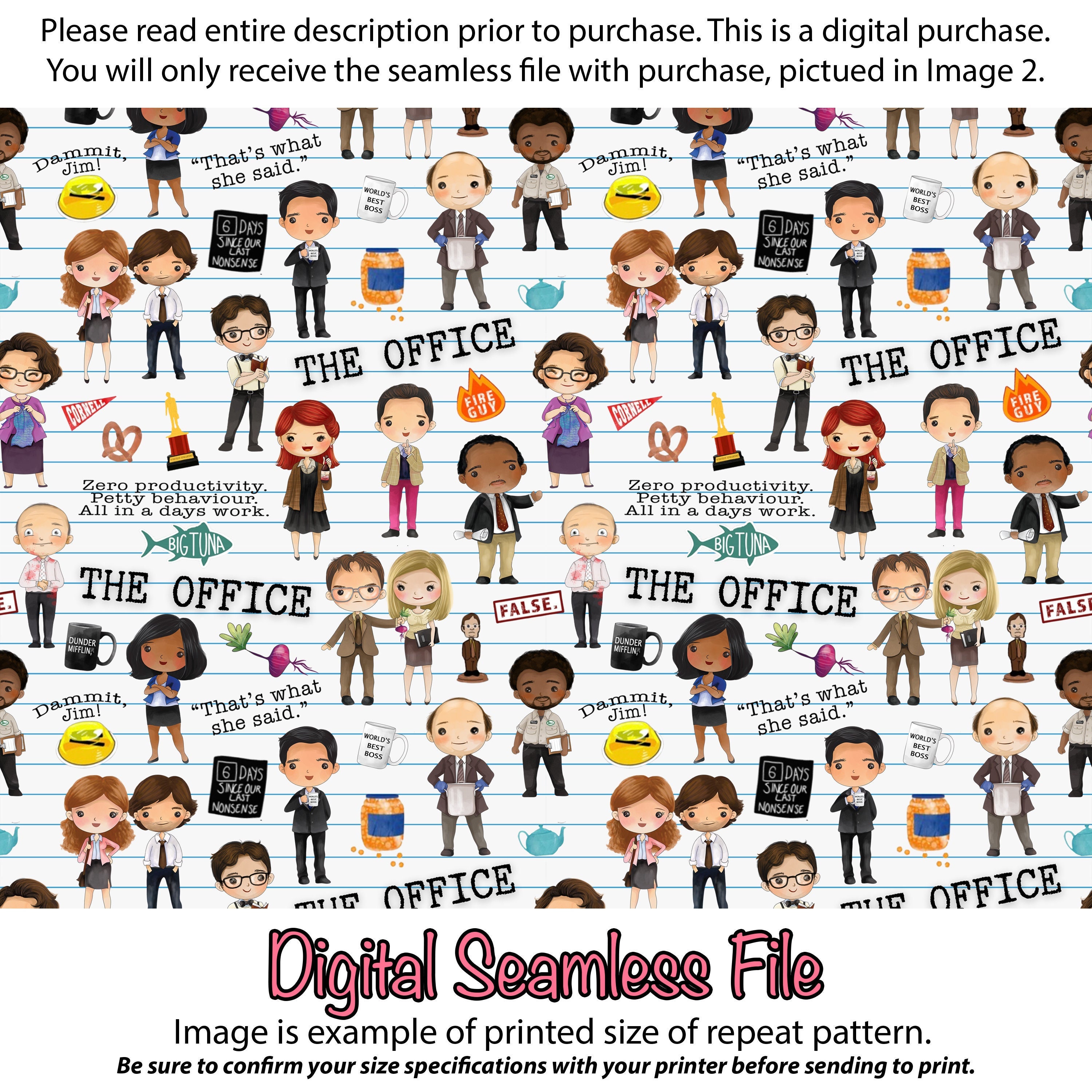 The Office Print digital File -   The office show, Office wallpaper,  Office prints