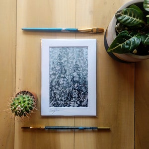 Misty Morning Forest, Vermont Mountain Art, Misty Mountain Foggy Forest Print, Foggy Forest Wall Art, Small Wall Art for Home or Office,