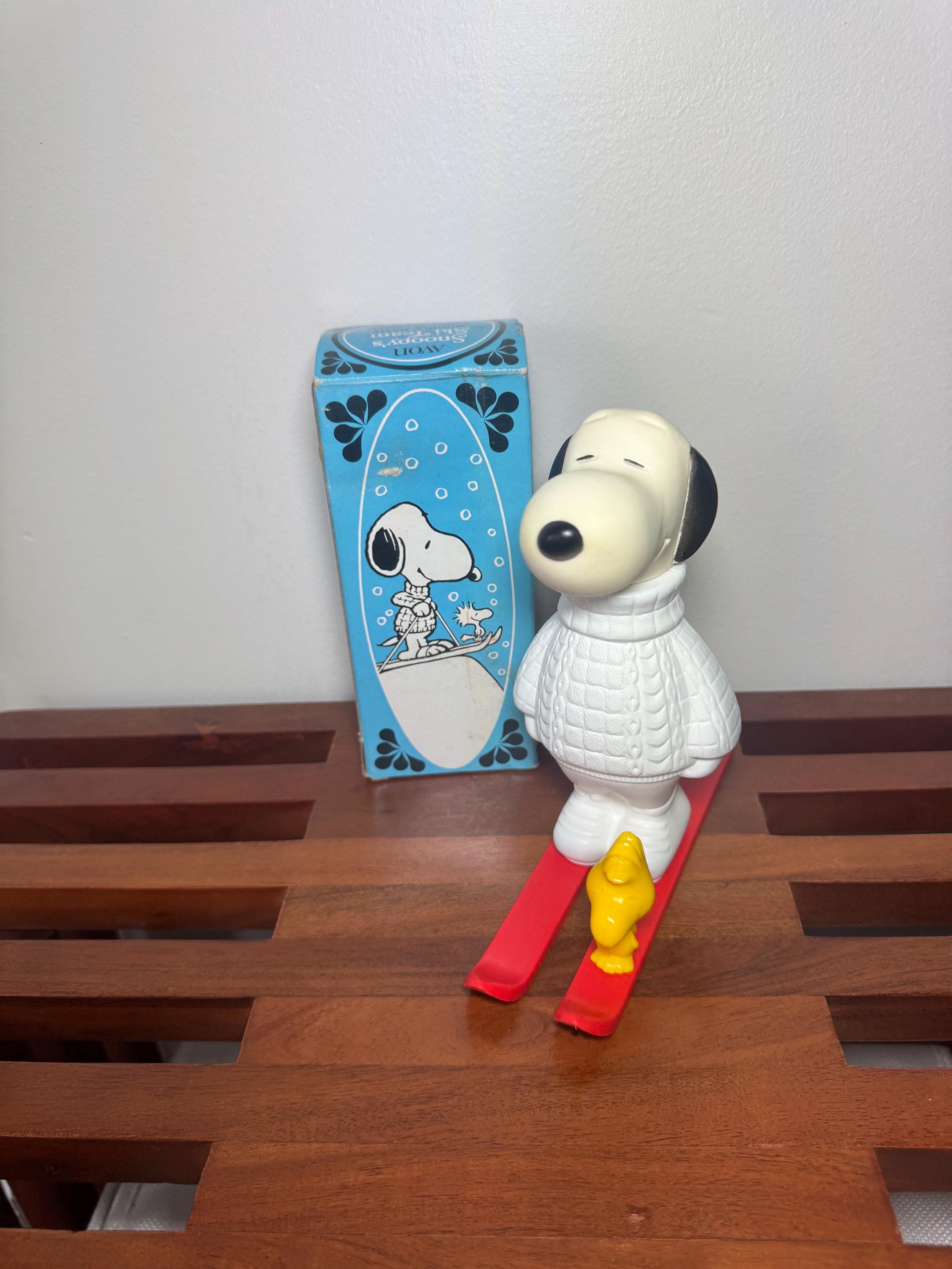 PEANUTS - ヴィンテージSNOOPY AVON Peanuts Snoopy Avon after shave milk glass bottle