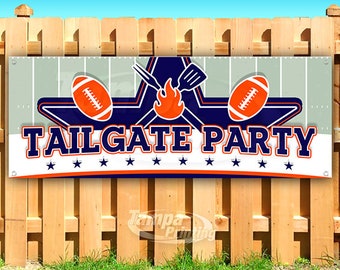 Store Tailgate Party 13 oz Heavy Duty Vinyl Banner Sign with Metal Grommets Advertising Many Sizes Available New Flag, Store Tailgate Party 13 oz Heavy Duty Vinyl Banner Sign with Metal Grommets Advertising Many Sizes Available New Flag,