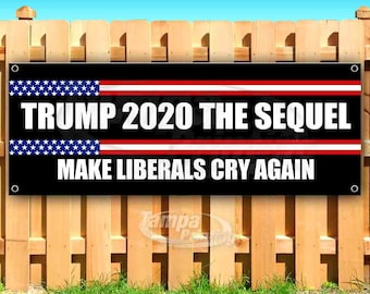 TRUMP BUILD THE WALL Advertising Vinyl Banner Flag Sign Many Sizes