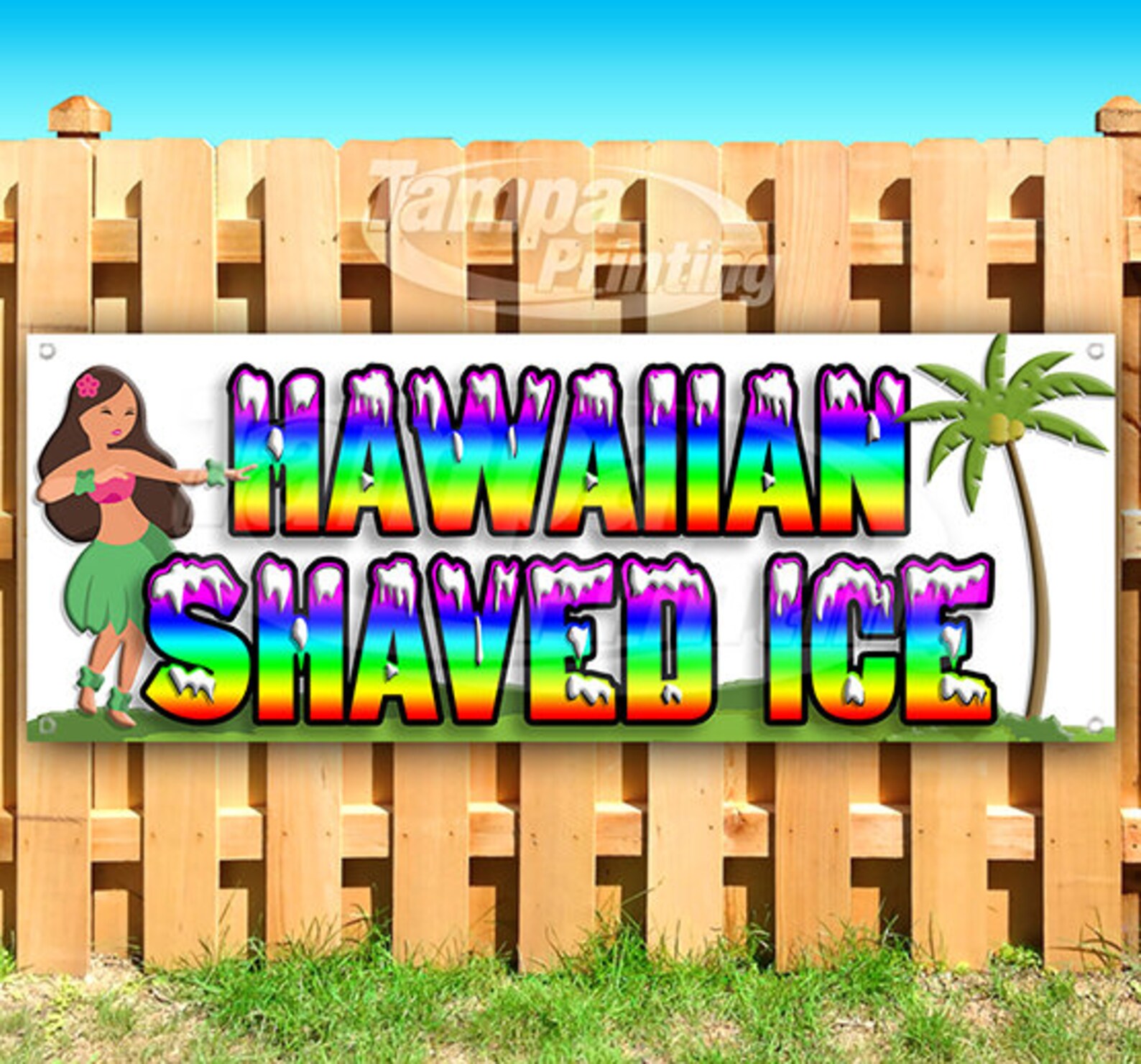 Hawaiian Shaved Ice 13 Oz Heavy Duty Vinyl Banner Sign With - Etsy