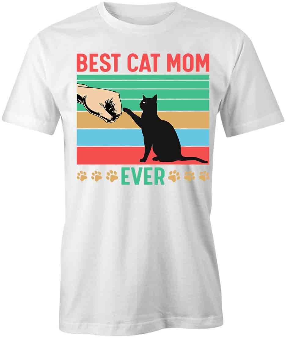 Best cat mom ever t shirt Clearance