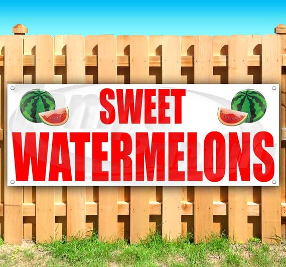 Sweet Watermelons Heavy Duty Vinyl Banner With Grommets Etsy