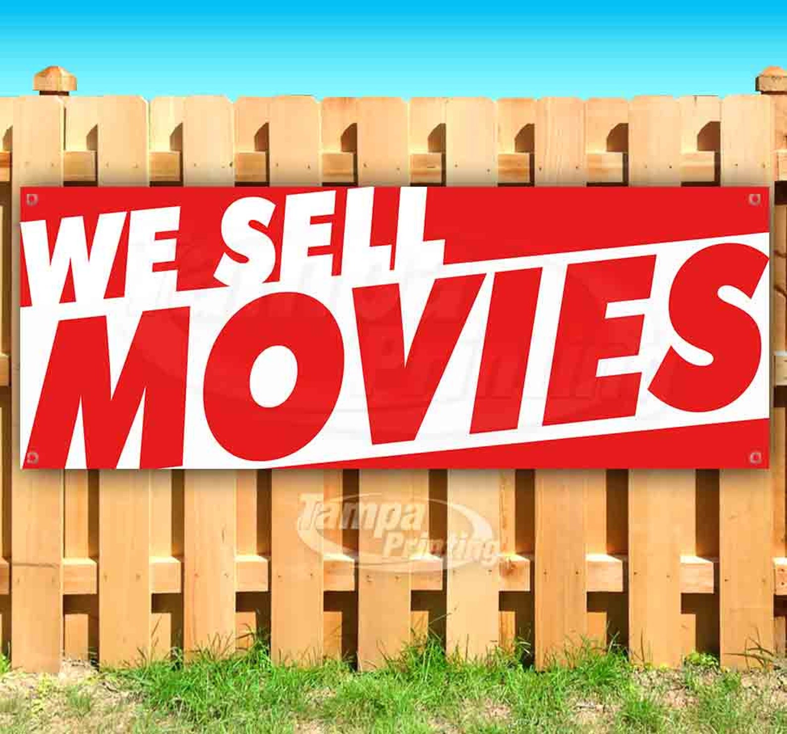 WE SELL MOVIES 13 oz heavy duty vinyl banner sign with metal Etsy