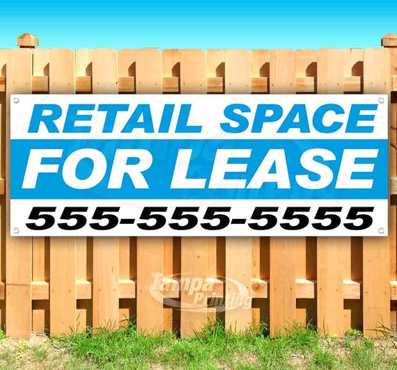 Advertising Store Commercial Space for Lease 13 oz Heavy Duty Vinyl Banner Sign with Metal Grommets Flag, Many Sizes Available New Advertising Store Commercial Space for Lease 13 oz Heavy Duty Vinyl Banner Sign with Metal Grommets Flag, Many Sizes Available New