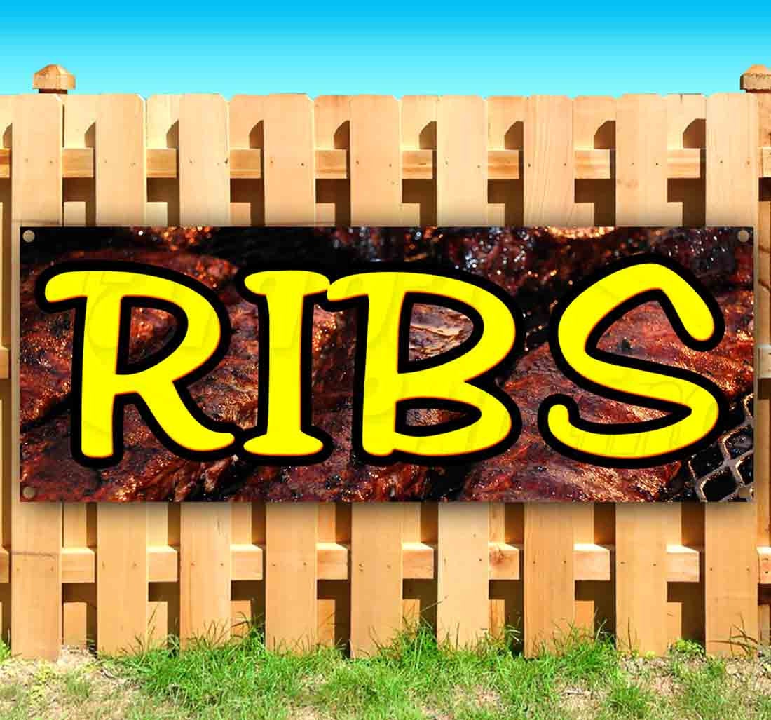 Ribs 13 oz Banner Heavy-Duty Vinyl Single-Sided with Metal Grommets Ribs 13 oz Banner Heavy-Duty Vinyl Single-Sided with Metal Grommets