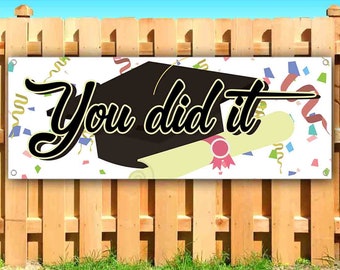 You Did It Banner | Etsy