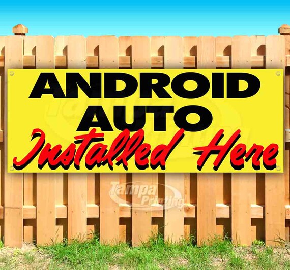 Advertising Store New Flag, Many Sizes Available Android AUTO Sold HERE 13 oz Heavy Duty Vinyl Banner Sign with Metal Grommets Advertising Store New Flag, Many Sizes Available Android AUTO Sold HERE 13 oz Heavy Duty Vinyl Banner Sign with Metal Grommets
