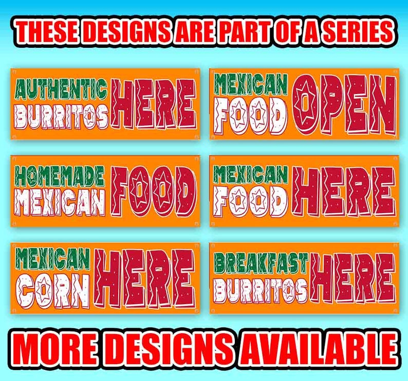 Mexican Corn Here 13 oz Banner Heavy-Duty Vinyl Single-Sided with Metal Grommets Mexican Corn Here 13 oz Banner Heavy-Duty Vinyl Single-Sided with Metal Grommets
