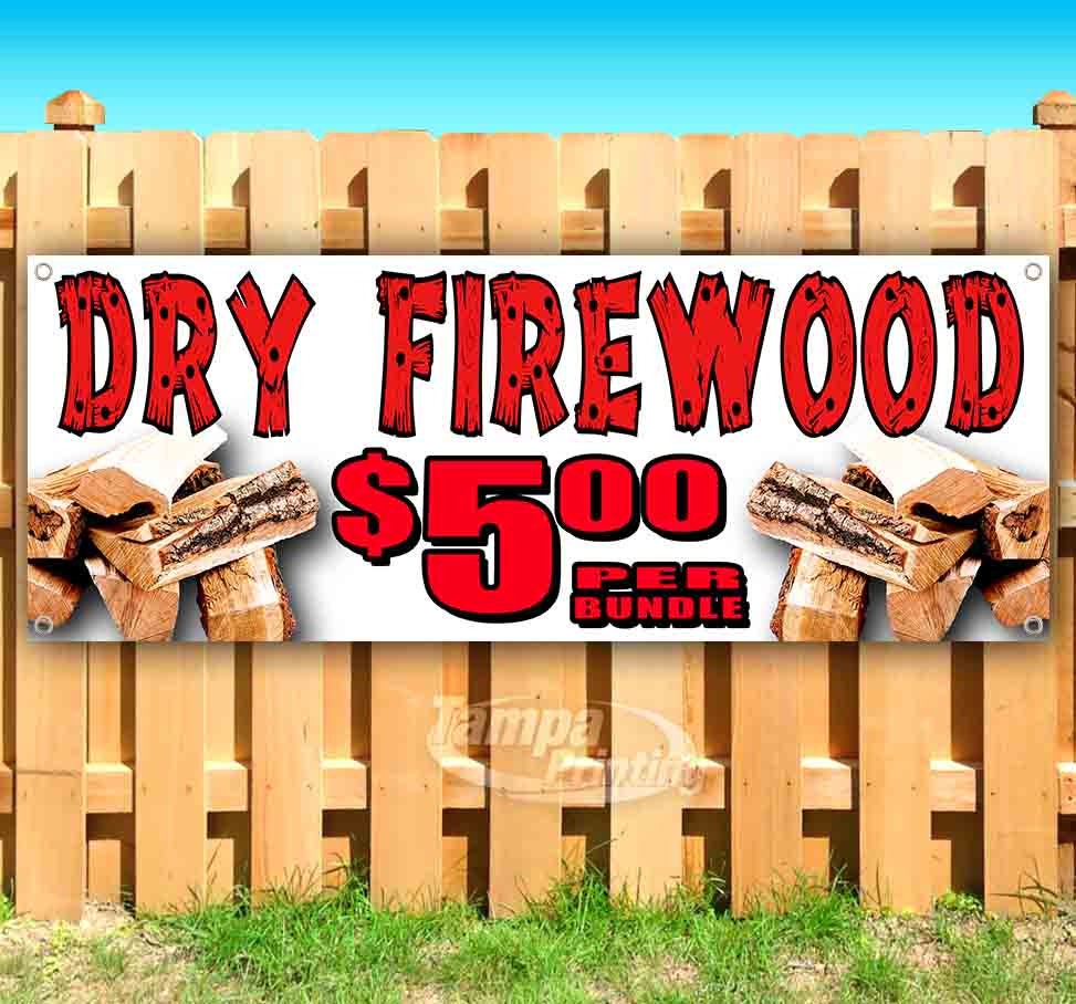 FIREWOOD FOR SALE Advertising Vinyl Banner Flag Sign Many Sizes