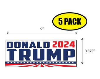 Trump Republican Pennsylvania For Trump Vinyl Sticker Decal President Humor 3.37 x 9 Funny | Peel & Stick Gift Election