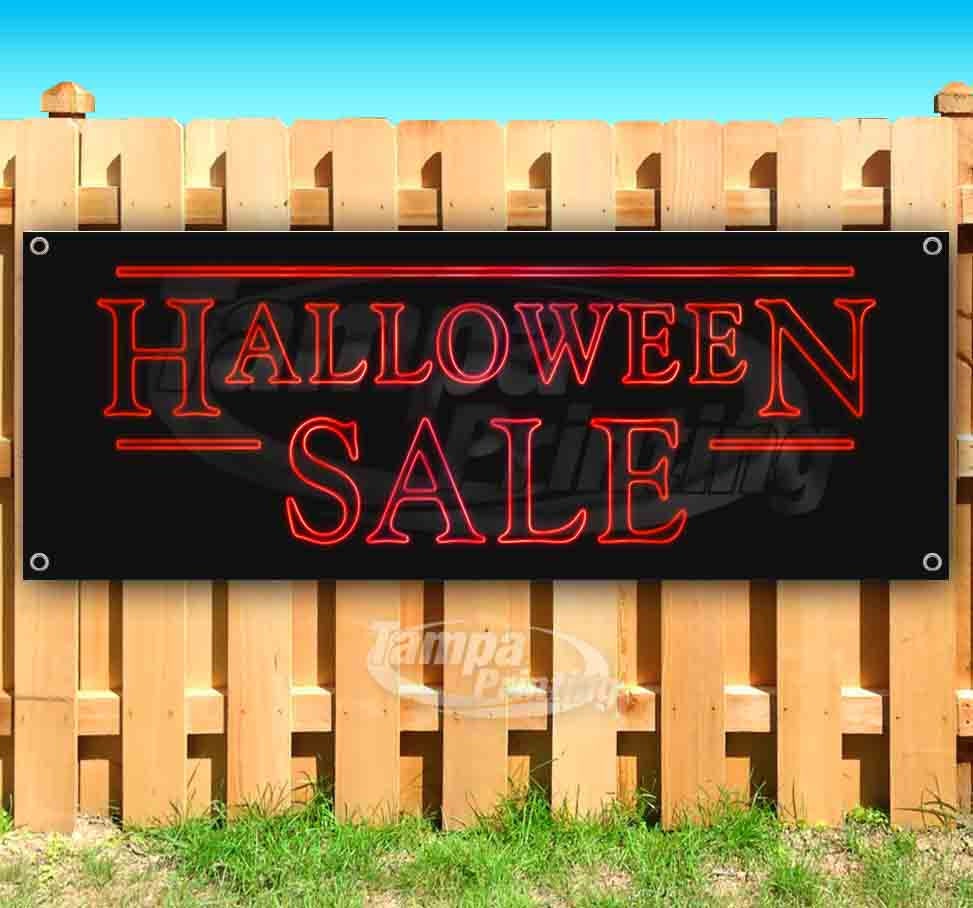 Non-Fabric Happy Halloween 13 oz Banner Heavy-Duty Vinyl Single-Sided with Metal Grommets Non-Fabric Happy Halloween 13 oz Banner Heavy-Duty Vinyl Single-Sided with Metal Grommets