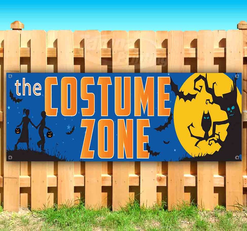 Halloween Costumes Extra Large 13 oz Heavy Duty Vinyl Banner Sign with Metal Grommets Many Sizes Available New Advertising Store Flag,