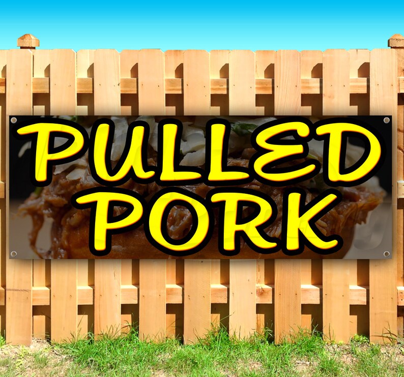 Store Many Sizes Available Flag, Advertising Pulled Pork 13 oz Heavy Duty Vinyl Banner Sign with Metal Grommets New Store Many Sizes Available Flag, Advertising Pulled Pork 13 oz Heavy Duty Vinyl Banner Sign with Metal Grommets New