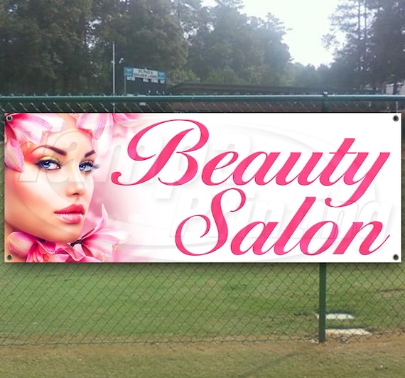 Beauty Salon Heavy Duty Vinyl Banner With Grommets Business Etsy
