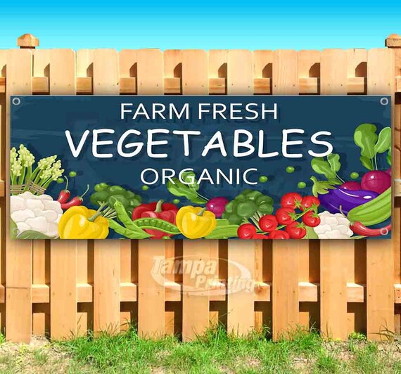 Store New Advertising Farm Fresh Produce 13 oz Heavy Duty Vinyl Banner Sign with Metal Grommets Flag, Many Sizes Available Store New Advertising Farm Fresh Produce 13 oz Heavy Duty Vinyl Banner Sign with Metal Grommets Flag, Many Sizes Available