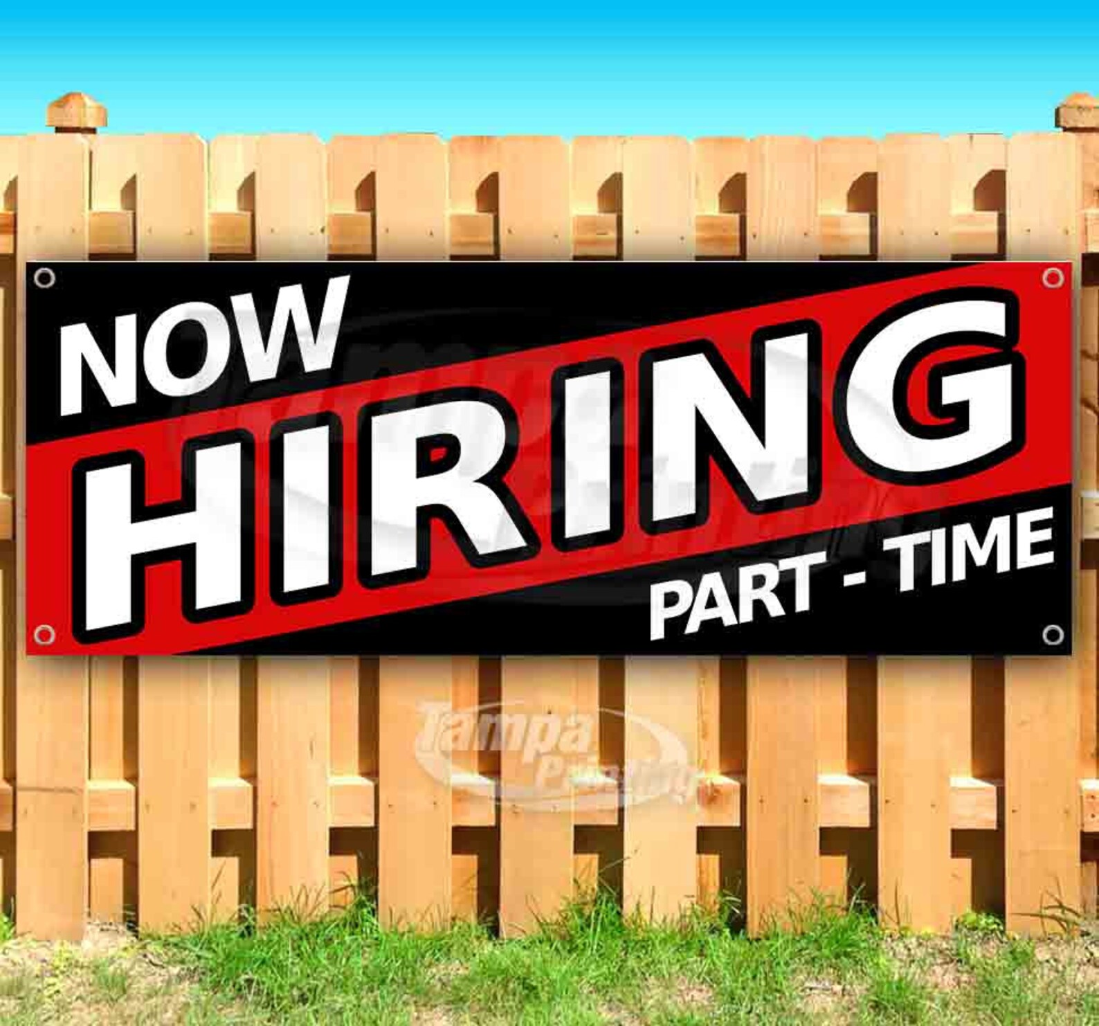 Now Hiring Part Time 13 Oz Heavy Duty Vinyl Banner Sign With Etsy