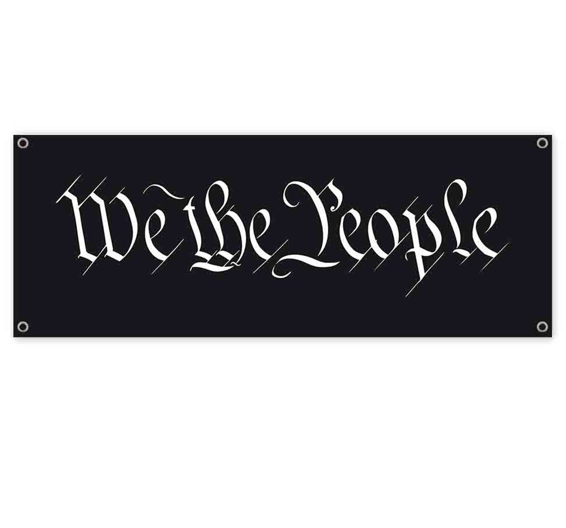 We The People 13 oz Banner Heavy-Duty Vinyl Single-Sided With | Etsy