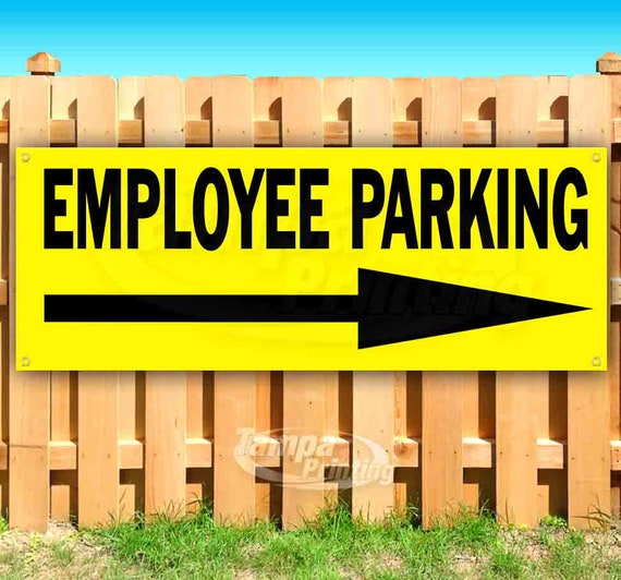 Many Sizes Available Advertising Store New Employee Parking 13 oz Heavy Duty Vinyl Banner Sign with Metal Grommets Flag,