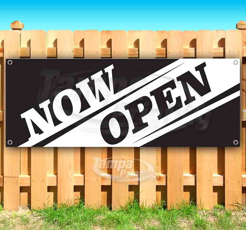 Flag, Advertising New Grand Opening 13 oz Heavy Duty Vinyl Banner Sign with Metal Grommets Many Sizes Available Store Flag, Advertising New Grand Opening 13 oz Heavy Duty Vinyl Banner Sign with Metal Grommets Many Sizes Available Store