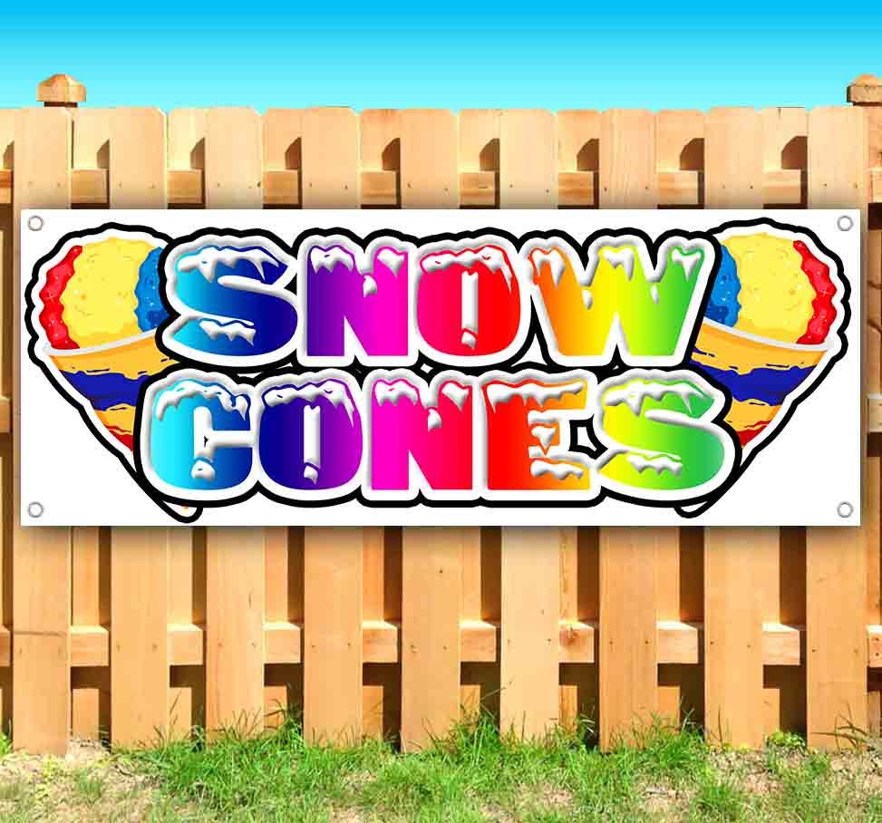 Best Quality for The $$$ 2x4 SNOW CONES Banner Sign NEW Discount Size 