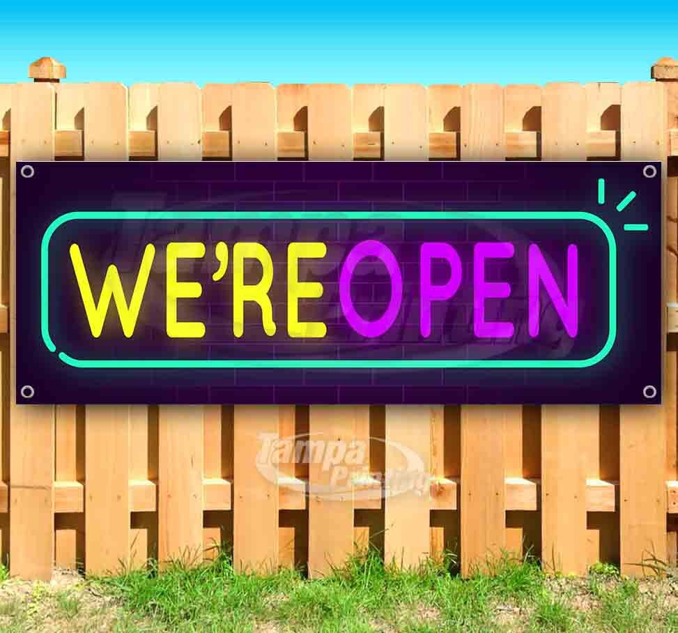 Advertising Many Sizes Available Flag, New Now Open 13 oz Heavy Duty Vinyl Banner Sign with Metal Grommets Store Advertising Many Sizes Available Flag, New Now Open 13 oz Heavy Duty Vinyl Banner Sign with Metal Grommets Store