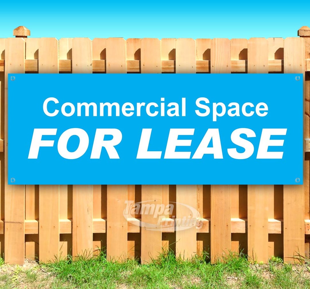 Commercial Space for Lease 13 Oz Heavy Duty Vinyl Banner Sign - Etsy