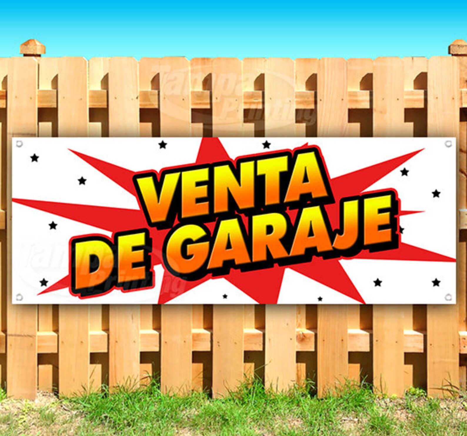 VENTA DE GARAJE 13 Oz Heavy Duty Vinyl Banner Sign With Metal Etsy