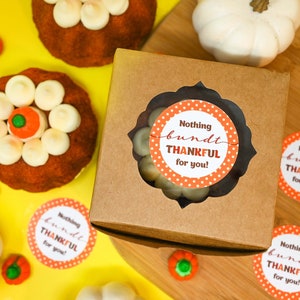 Thankful For You Tags, Nothing Bundt Thankful Tags, Thanksgiving Favor Tags, Thanksgiving Gift Tags, Thanksgiving Cake Tags