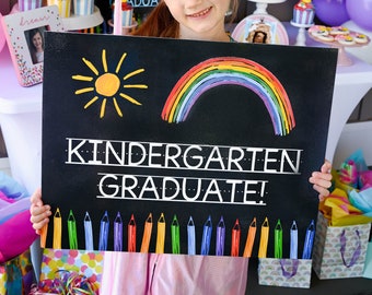 Kindergarten Graduation Sign, Your Future is Bright Poster, Kindergarten Grad Printable, Grad Poster, Pre-K Poster